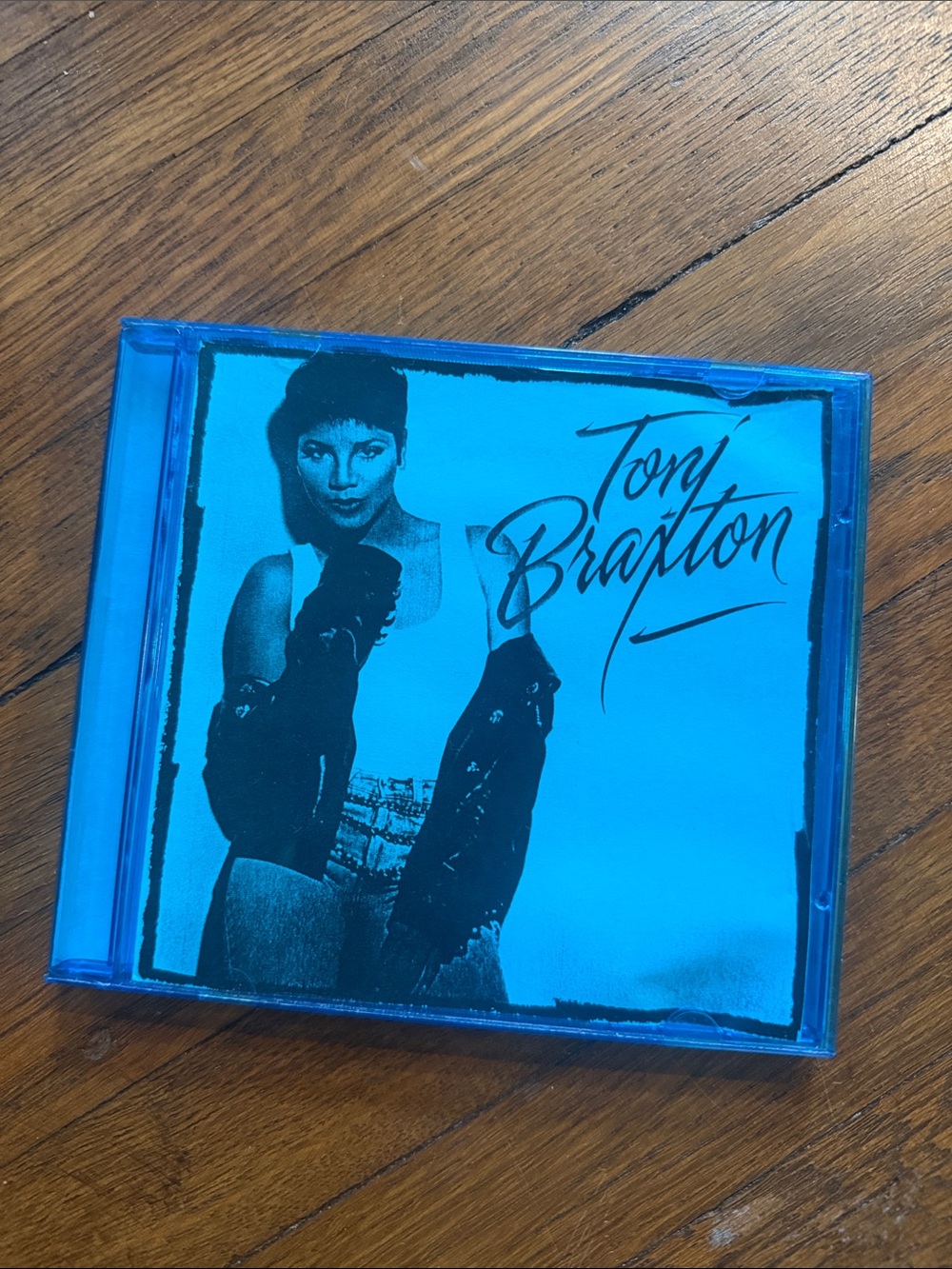 Toni Braxton copied or burned CD in Blue Case